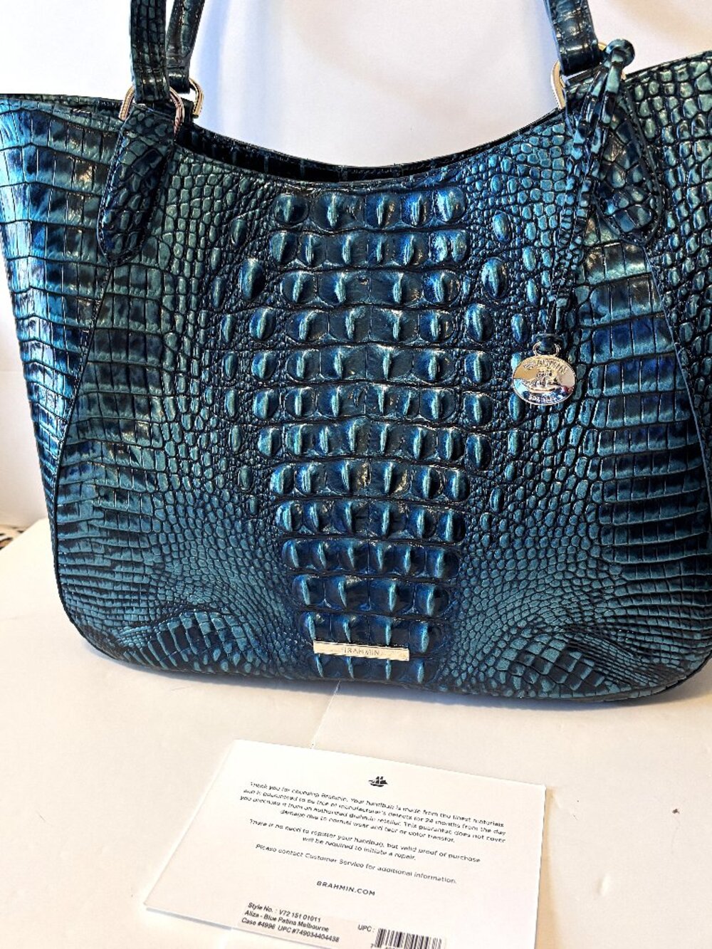 Brahmin Aliza - Blue Patina Melbourne Tote